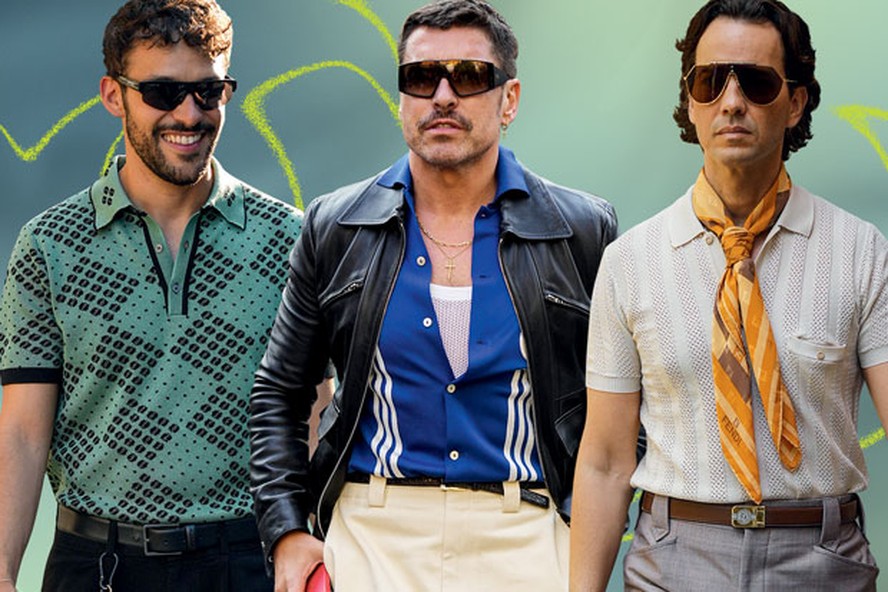 Camisa polo masculina de tricô vira tendência e torna a fazer sucesso após década de 1980