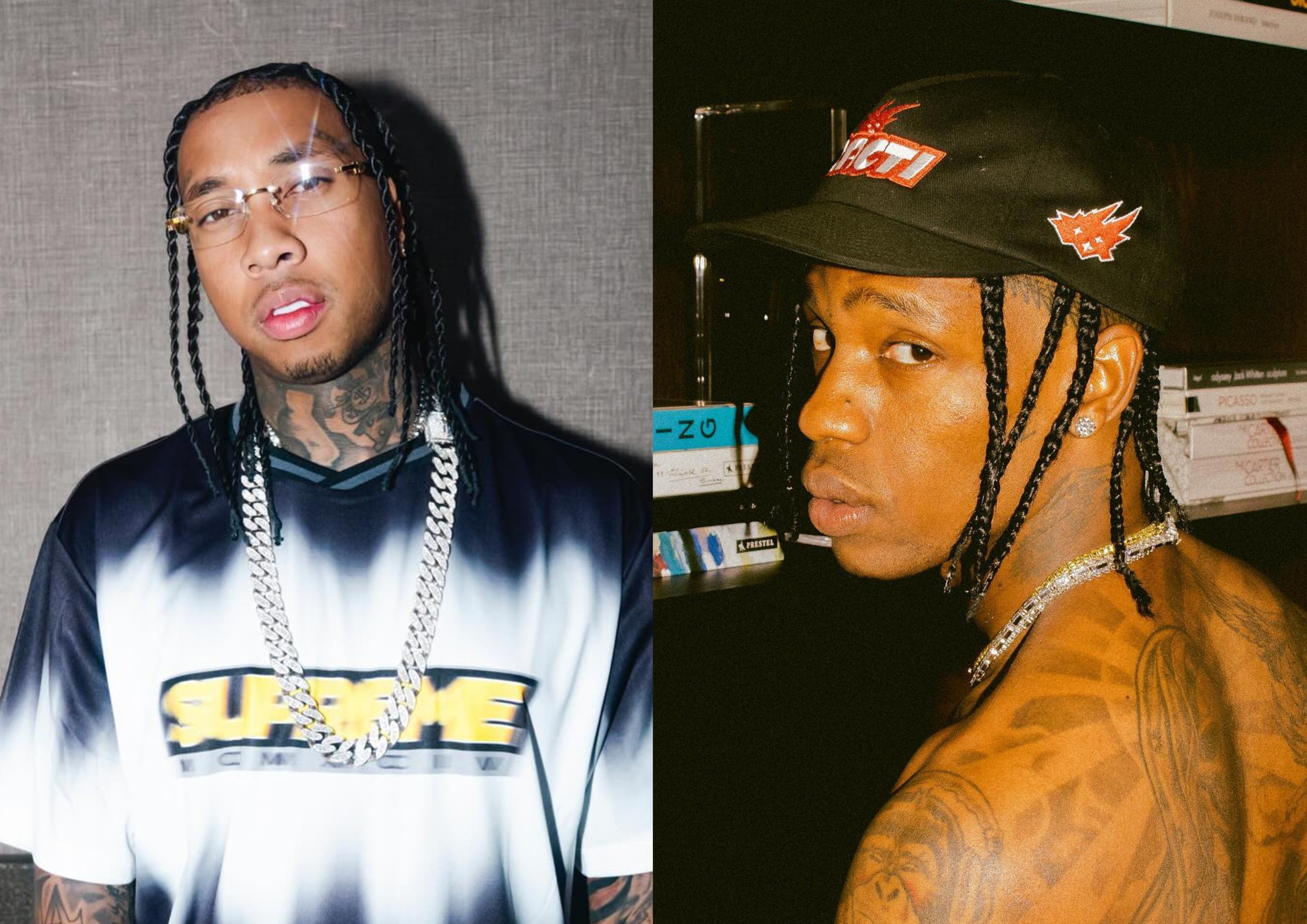 Rappers e ex-namorados de Kylie Jenner, Travis Scott e Tyga trocam ...