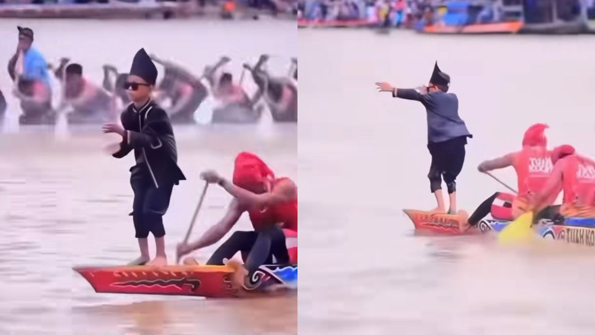 'Farmando aura': Menino de 11 anos viraliza com dança em barco na Indonésia e inspira celebridades