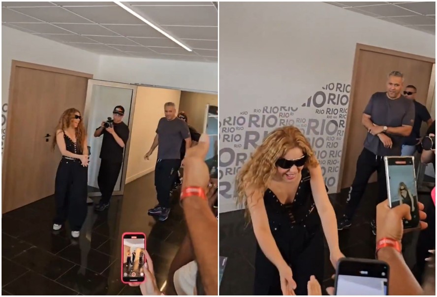 Fãs recebem Shakira no Brasil para o primeiro show de turnê internacional