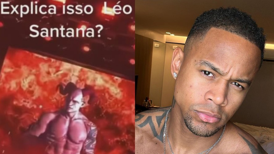 Léo Santana causou ao mostrar imagem polêmica em show