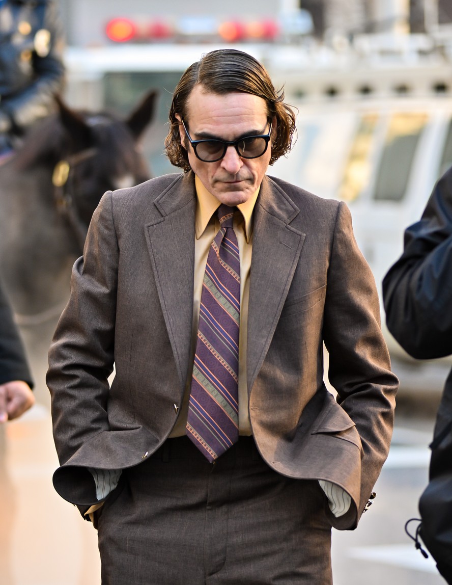 Joaquin Phoenix no set de Joker: Folie a Deux