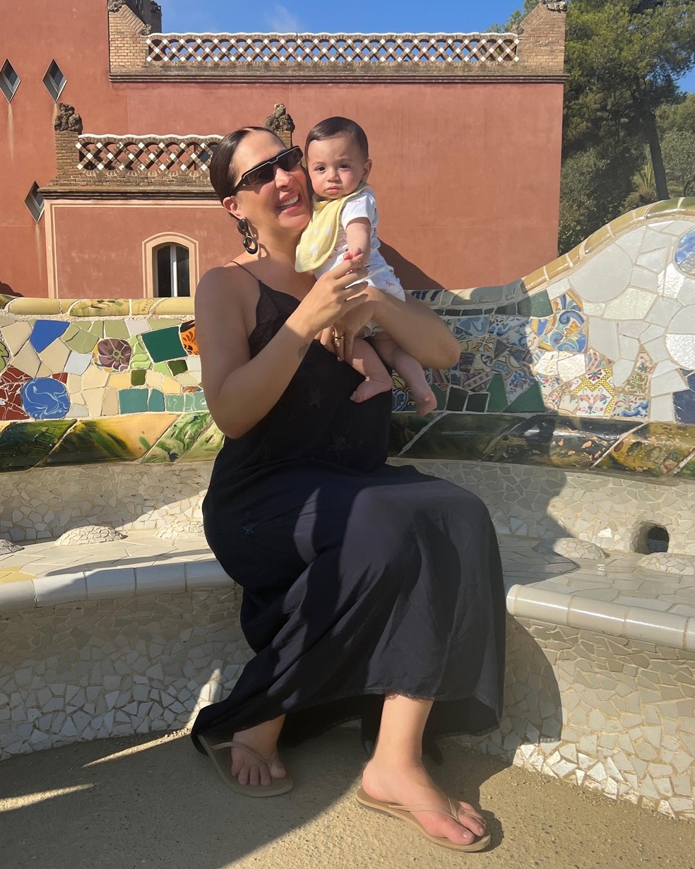Claudia Raia e o filho Luca — Foto: Reprodução/Instagram