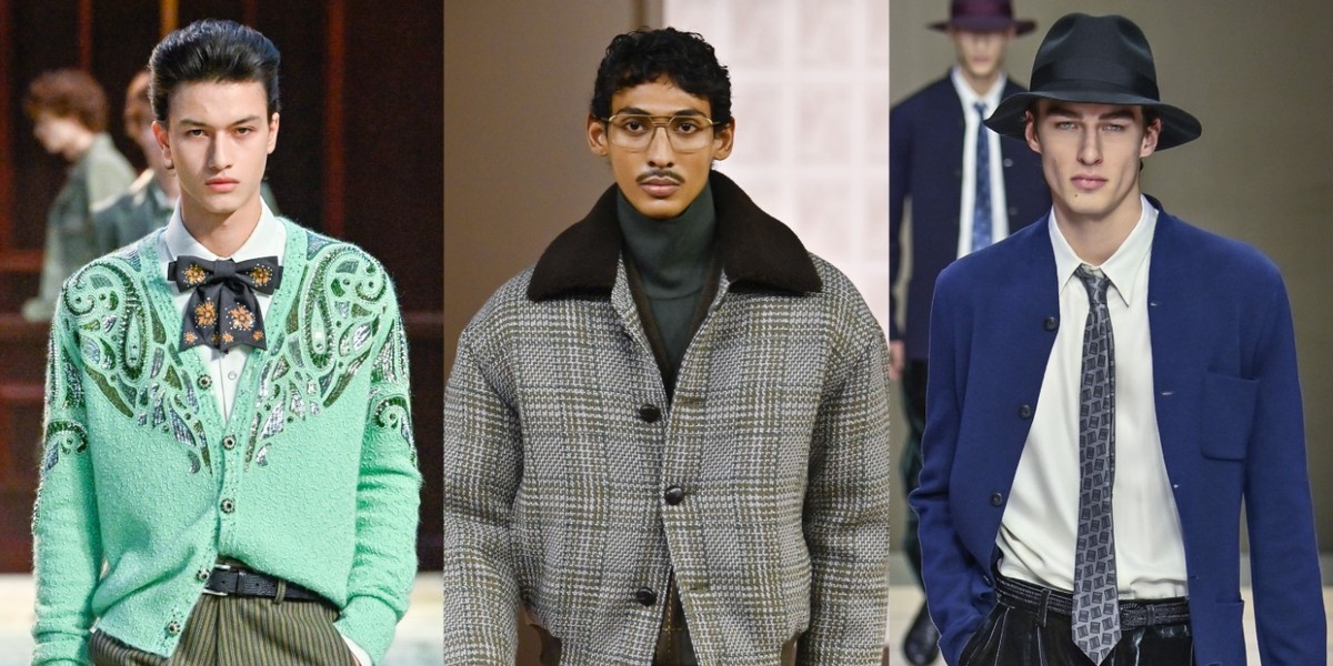 Golas altas, cardigans e mais: 8 tendências do inverno masculino 2026 para ficar de olho