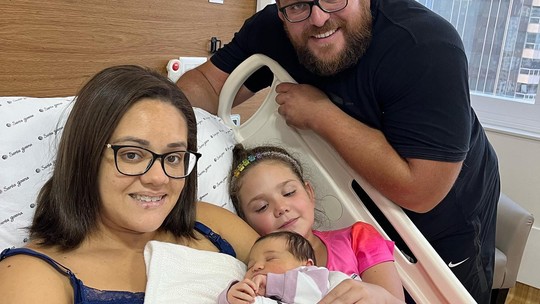 Darlan Romani anuncia nascimento da segunda filha: 'Família completa'