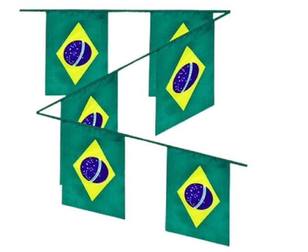 Bandeiras decorativas - disponíveis na Amazon — Foto: Divulgação