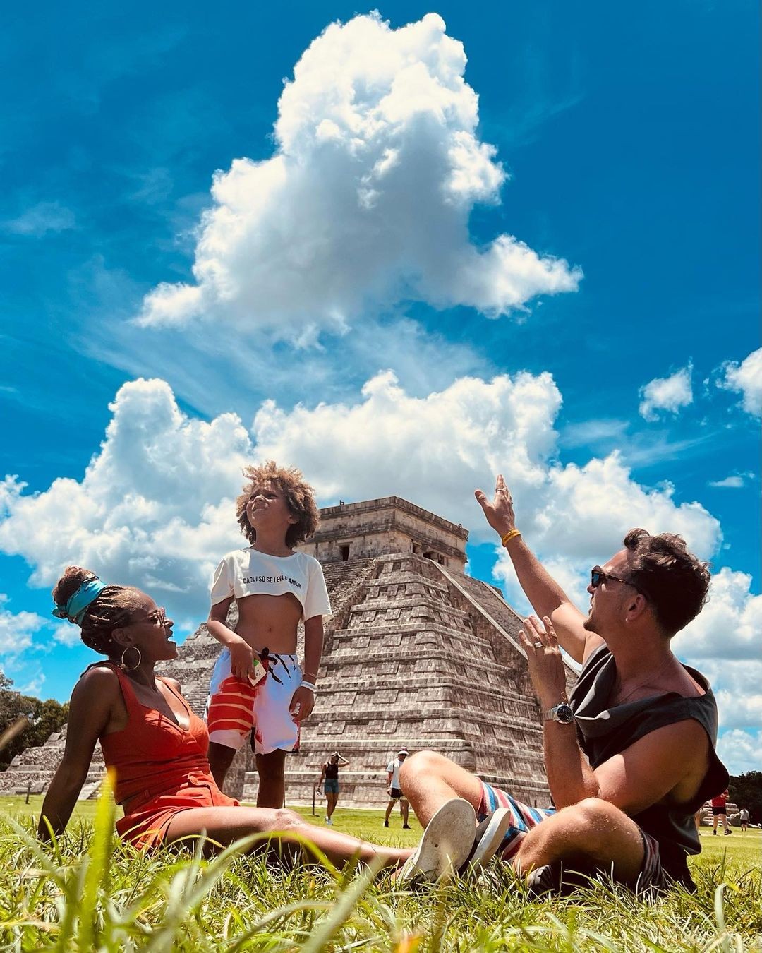 Família Wirley Rickli em viagem ao México — Foto: Instagram/Reprodução