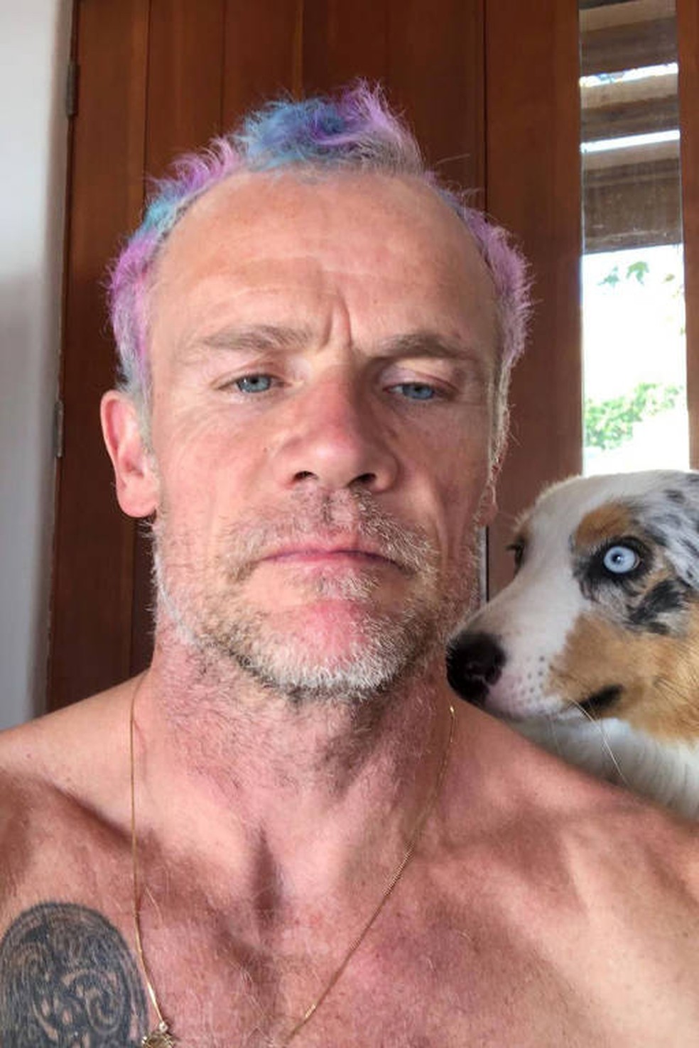 Baixista do Red Hot Chili Peppers, Flea é ícone dos cabelos coloridos e