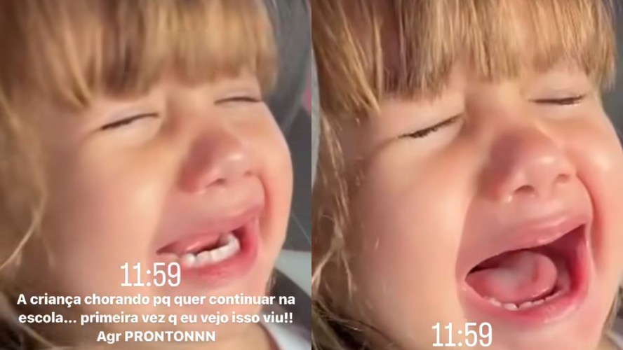 Filha de Virginia Fonseca chora por não querer voltar para casa da escola: "Birra" | GQ | GQ