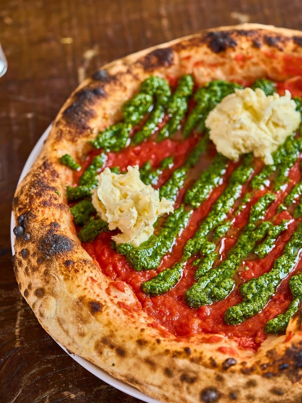 Pizza da Soffio Pizzeria, a melhor brasileira segundo eleição dos maiores pizzaiolos do mundo — Foto: Reprodução / Instagram