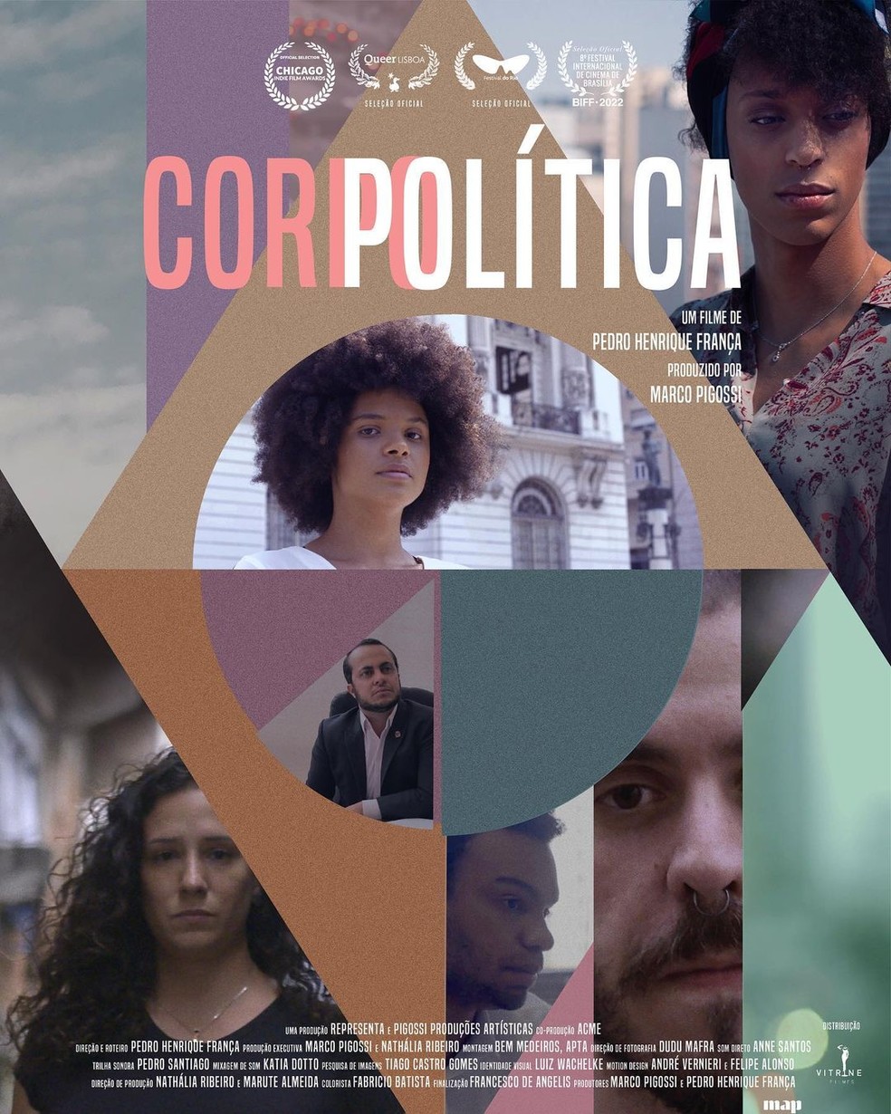 Cartaz do filme documentário Corpolítica, dirigido por Pedro Henrique França — Foto: Divulgação