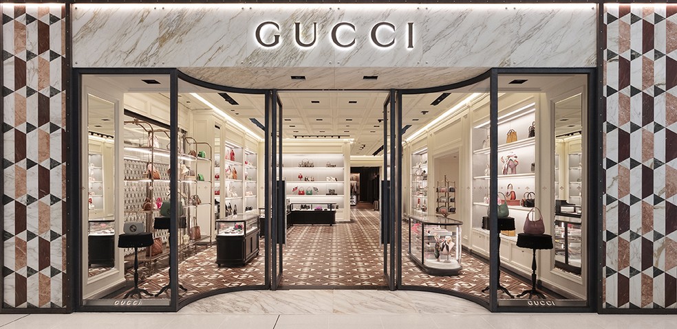 Gucci reabre loja no Shopping JK Iguatemi, em São Paulo — Foto: Divulgação