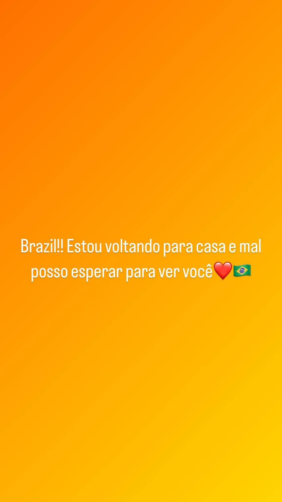 Lewis Hamilton manda mensagem para os fãs brasileiros — Foto: Foto: Reprodução/Instagram