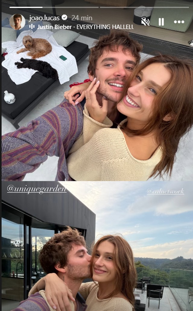 Sasha Meneghel e João Lucas posam em clima de romance em hotel com ...