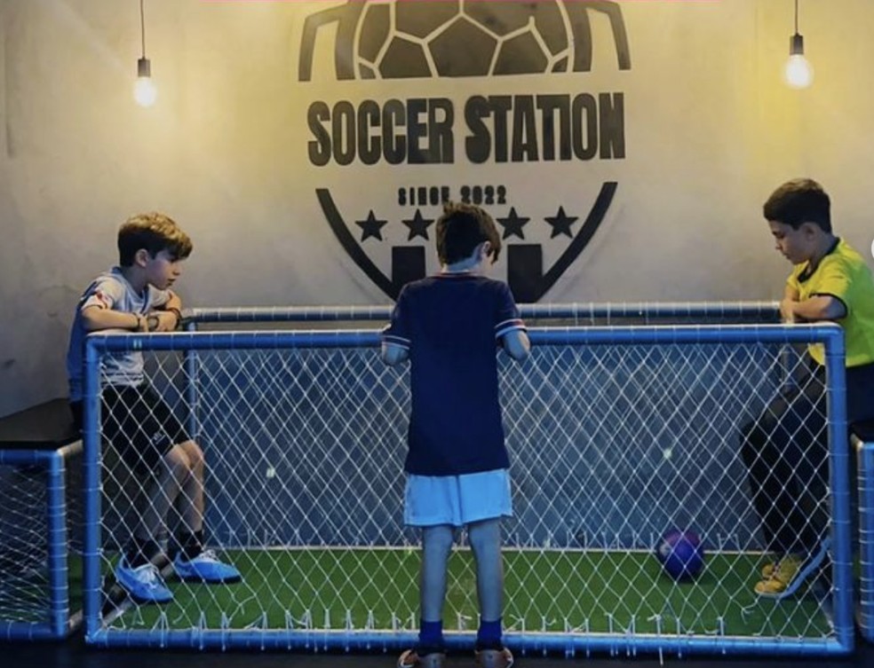Soccer Station oferece diferentes jogos para quem ama futebol — Foto: Reprodução/Instagram