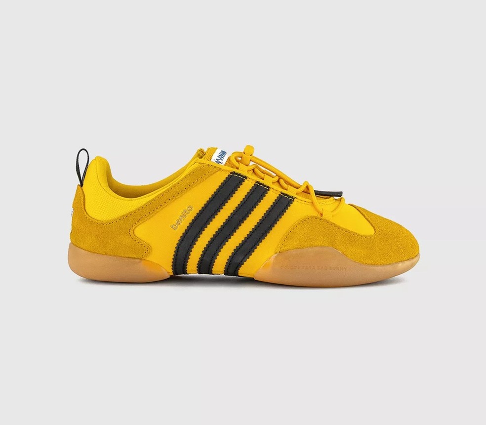 O tênis Adidas amarelo que Bad Bunny não tira do pé e quanto custa