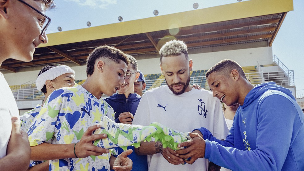 Neymar anuncia nova chuteira em parceria com a Puma — Foto: Divulgação: Puma