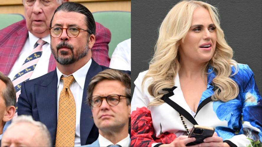 Dave Grohl, do Foo Fighters, assiste a jogo de Djokovic em Wimbledon