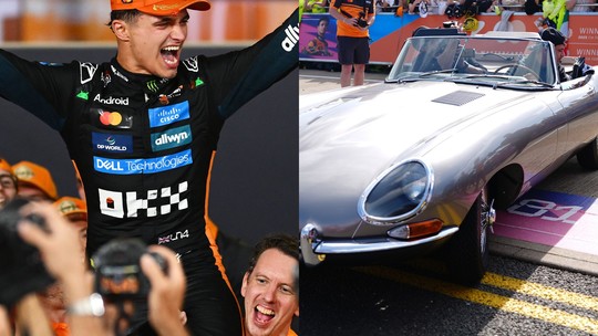 Lando Norris chega com carro dos anos 60 avaliado em R$ 600 mil no GP da Inglaterra Lando Norris chega com carro dos anos 60 avaliado em R$ 600 mil no GP da Inglaterra
