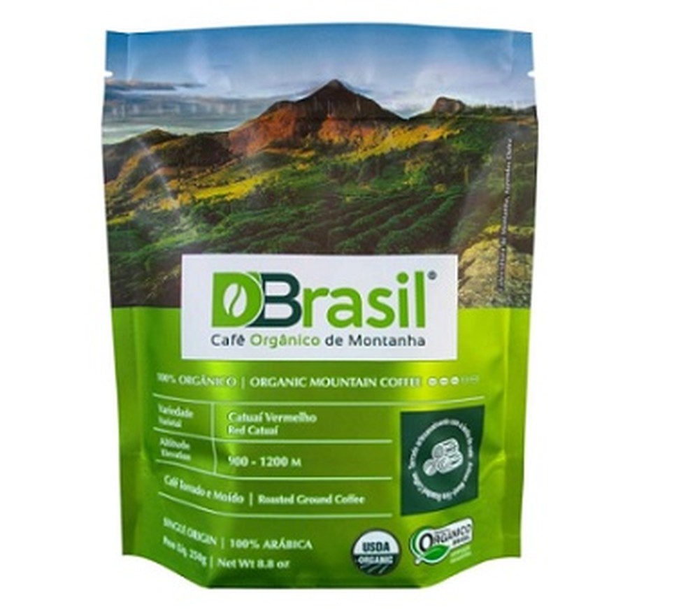Café orgânico D'Brasil - disponível na Amazon — Foto: Divulgação