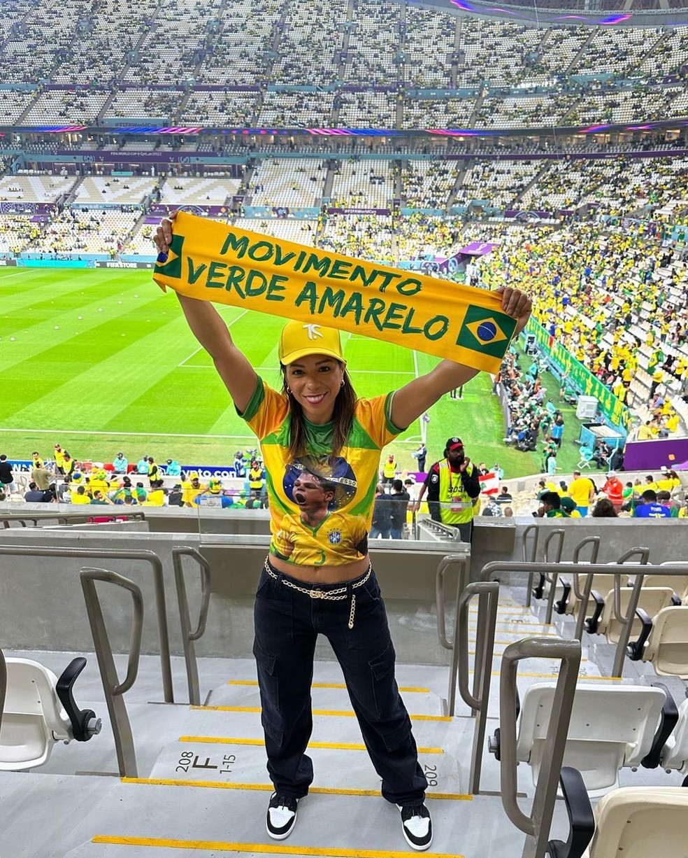 Belle Silva na Copa — Foto: Instagram/Reprodução