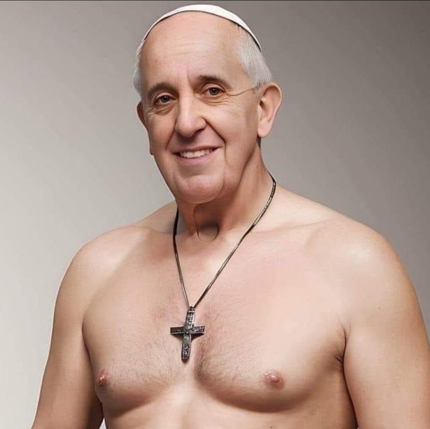 Papa Francisco em imagem gerada por inteligência artificial