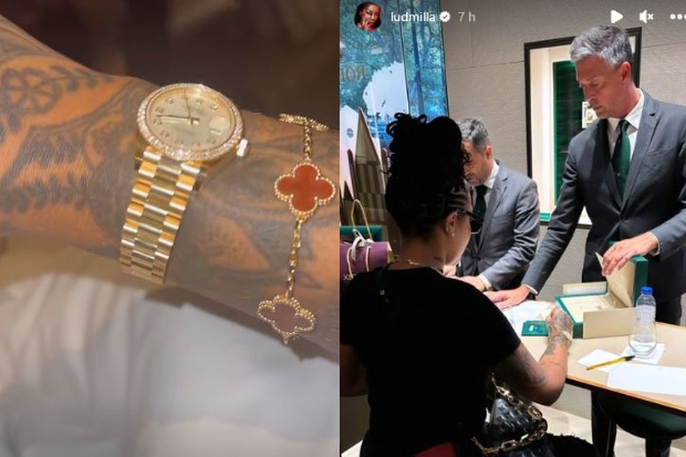 Ludmilla mostra novo relógio — Foto: Reprodução / Instagram