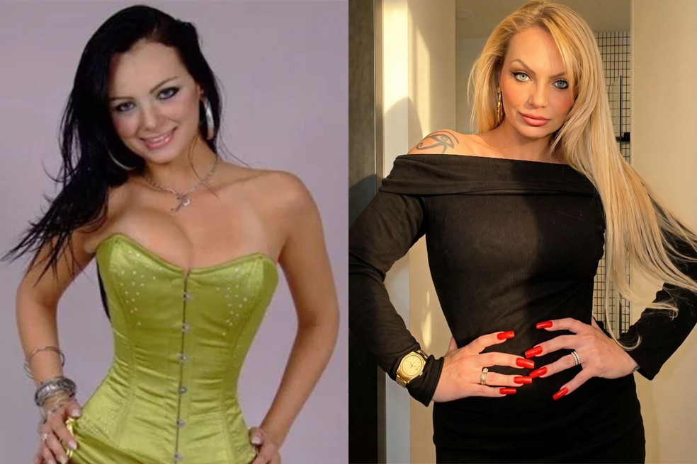 Antes e depois de Suéllem Cury, a Mulher Pêra — Foto: Reprodução; Reprodução/Instagram