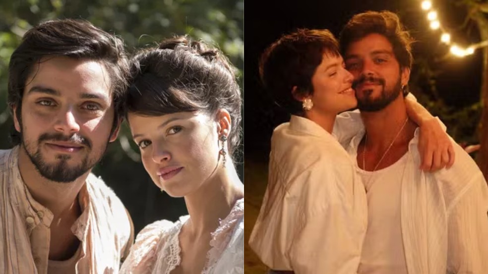 Agatha Moreira e Rodrigo Simas se conheceram em Malhação, mas começaram a namorar anos depois, durante "Orgulho e Paixão" — Foto: TV Globo/Instagram