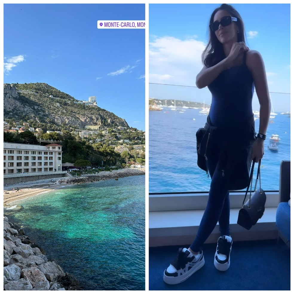 Grávida de Neymar, Bruna Biancardi também está em Monte Carlo, Monaco — Foto: Instagram/Reprodução