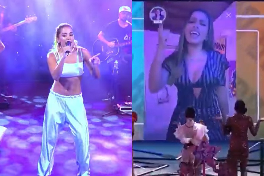 Anitta esquece letra de sua própria música durante show no BBB 23