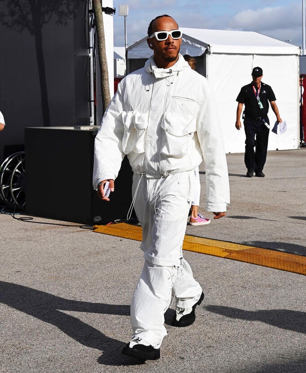 Lewis Hamilton durante o GP de Austin — Foto: Divulgação / Instagram