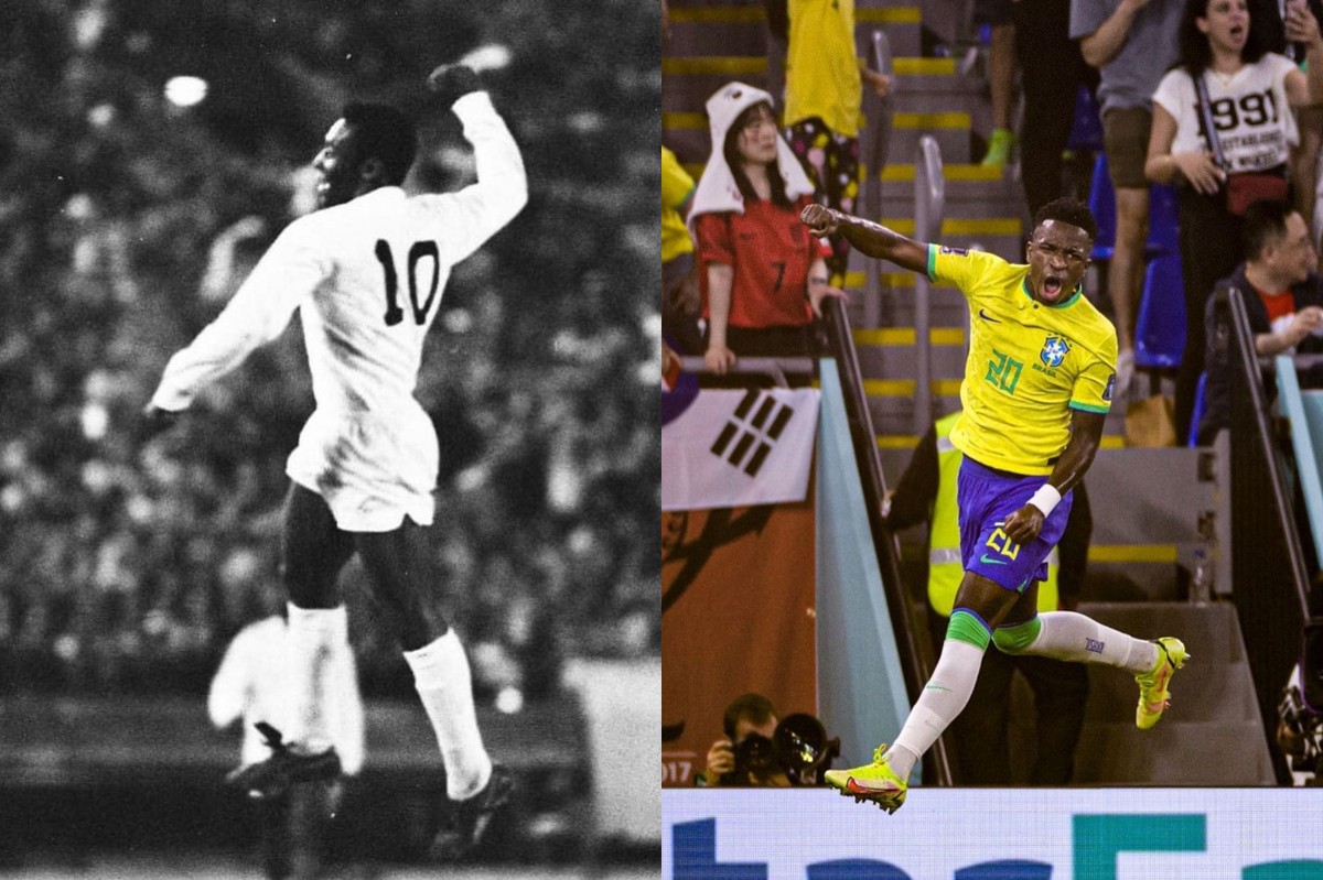 Vini Jr. posta homenagem a Pelé ao comemorar gol contra a Coreia: 'Por ...