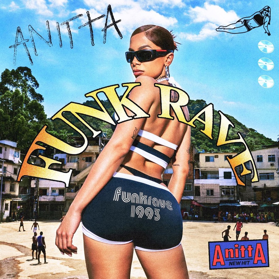 Capa oficial do novo single da Anitta, Funk Rave, que chega no próximo dia 22 de junho