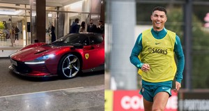 Cristiano Ronaldo é visto com nova Ferrari avaliada em R$10 milhões