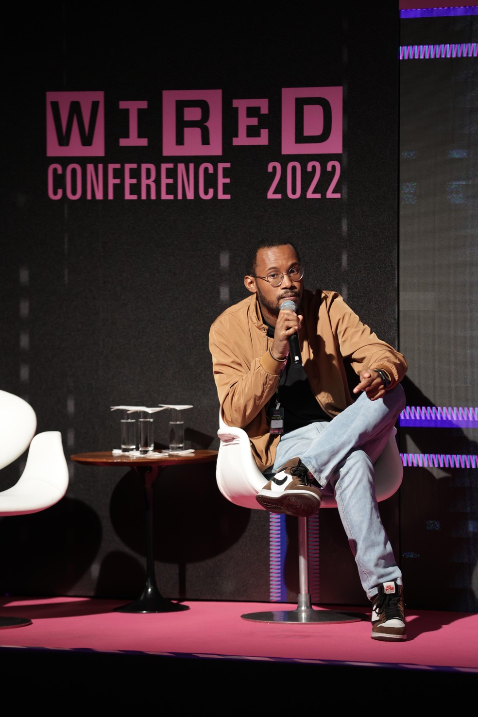 O professor e sociólogo Tulio Custódio na Wired Conference 2022 (Foto: André Ligeiro) — Foto: GQ