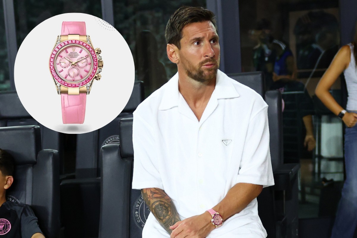O relógio cor de rosa e ultra-raro da coleção de Messi que pode custar ...