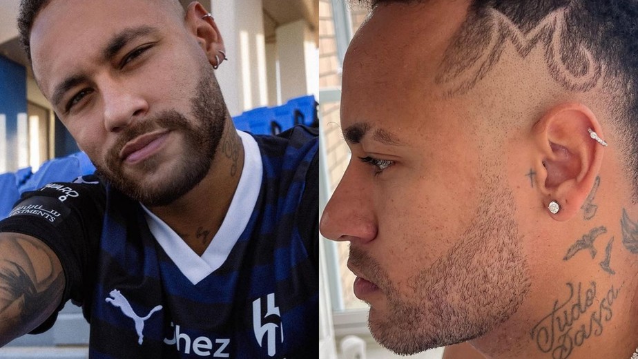 Neymar faz corte de cabelo em homenagem à filha; veja como ficou
