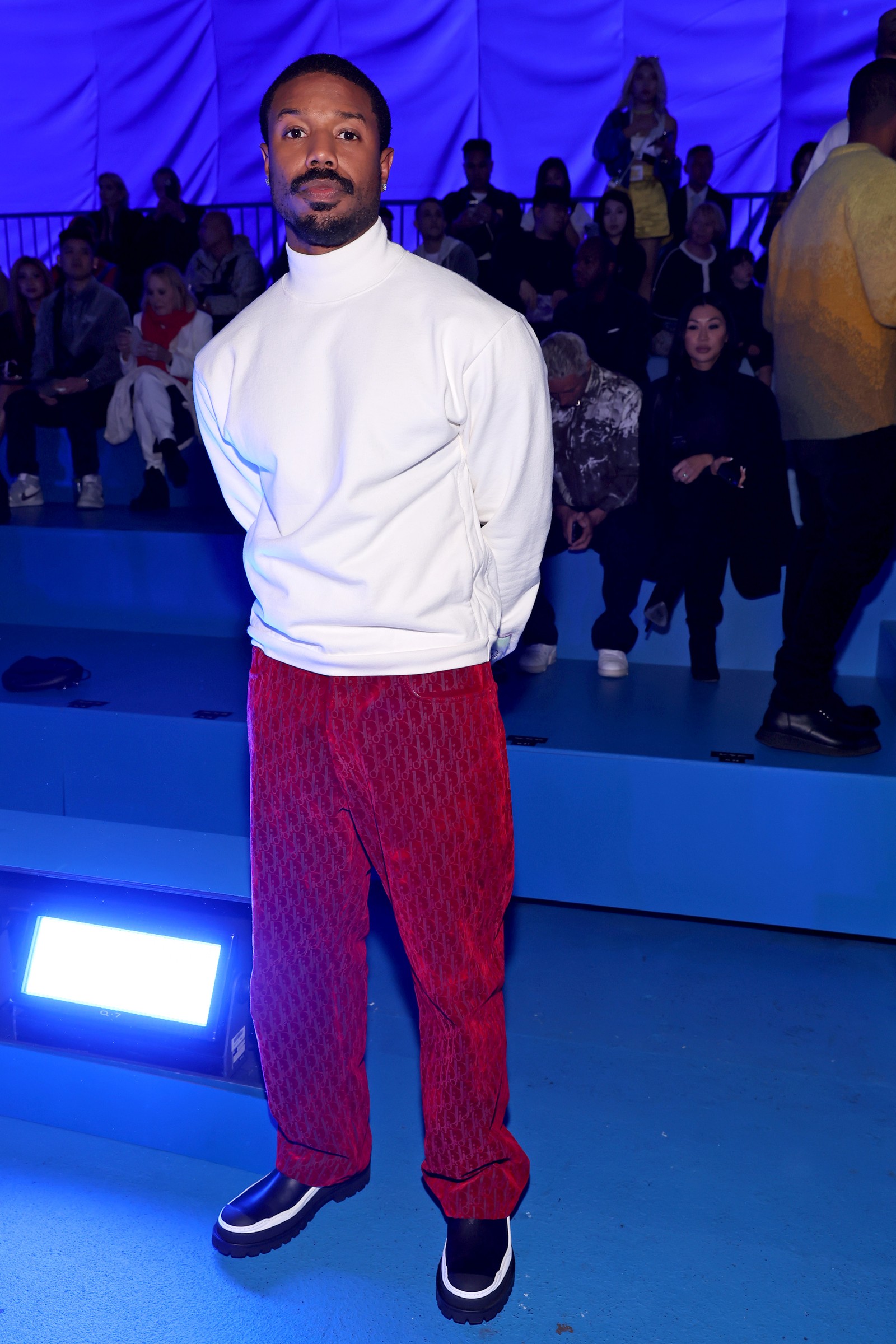 Michael B. Jordan em evento da Dior em 2022