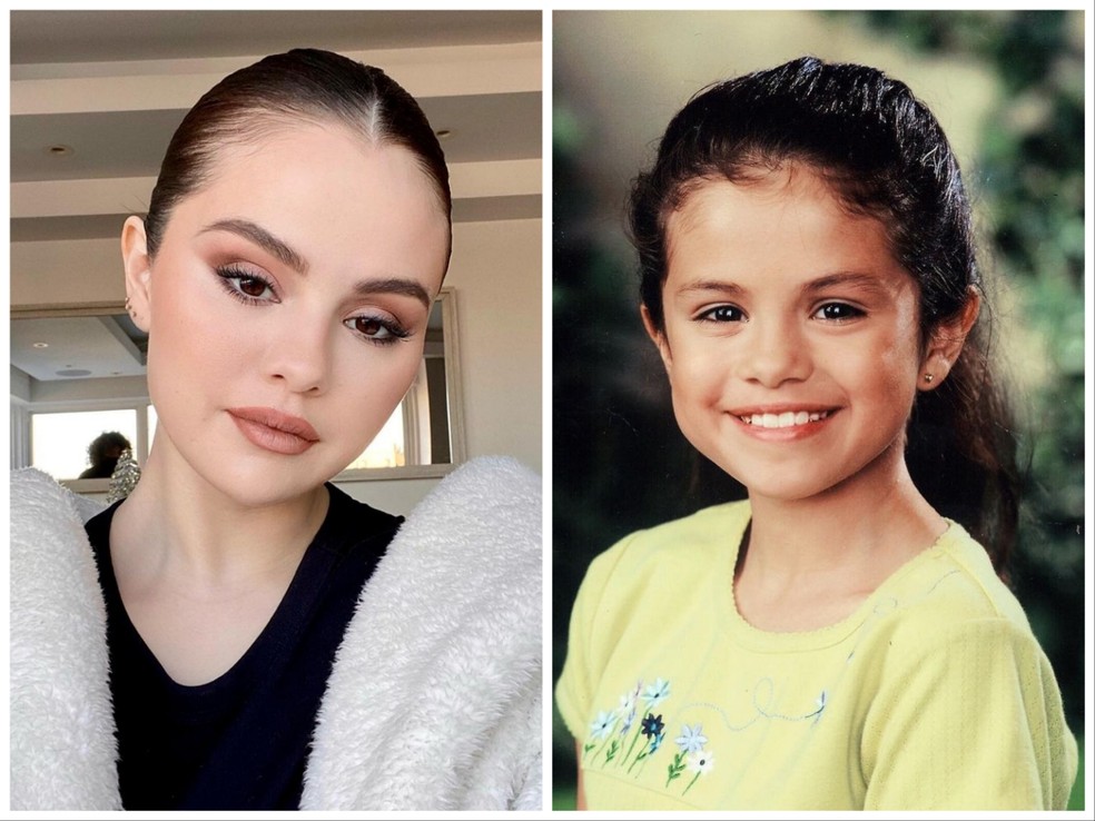 Selena Gomez compartilha foto da sua versão criança — Foto: Instagram/Reprodução