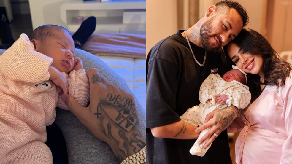Neymar Jr. e Bruna Biancardi são pais de Mavie — Foto: Instagram