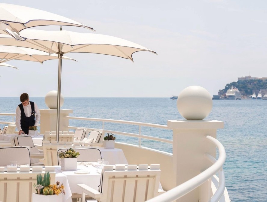 A vista deslumbrante do terraço do restaurante Elsa, do Monte Carlo Beach