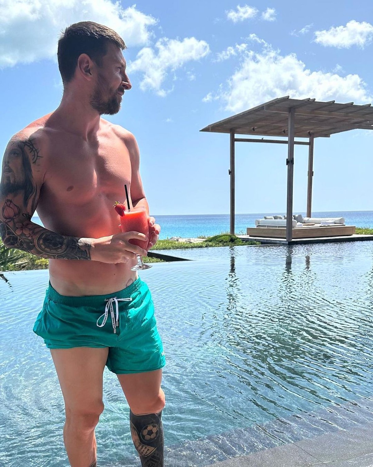 Lionel Messi publica clique curtindo férias paradisíacas no Caribe ...