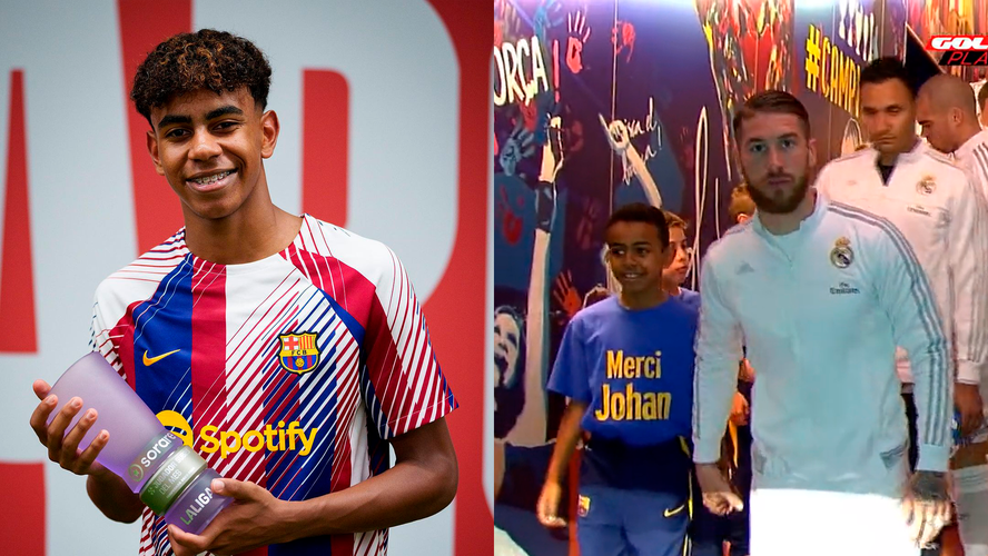 Lamine Yamal, joia do Barça, entrou em campo com Sergio Ramos em 2016 e  agora o enfrenta em La Liga; veja vídeo